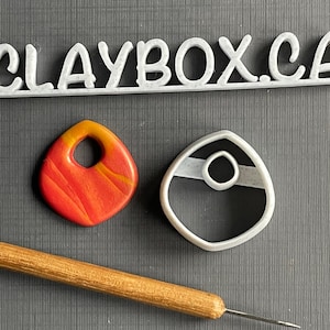 Chunky Diamant Donut Cutter für Polymer Clay | Verjüngter 3D gedruckter Ton Cutter für die Schmuckherstellung