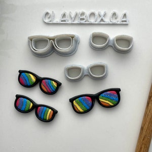 Ensemble d&#39;emporte-pièces pour lunettes de soleil - conçu pour être utilisé avec de la pâte polymère