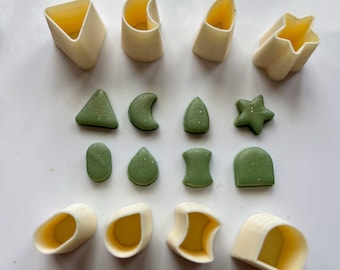 Mixed Stud Cutters Set 3 - Small Cutters for Polymer Clay Earrings