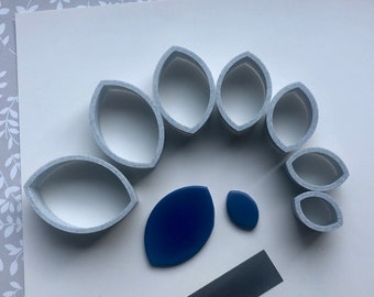 Cat’s Eye Shape Cutter Set for Polymer Clay - 7 Sizes from 2cm to 5cm