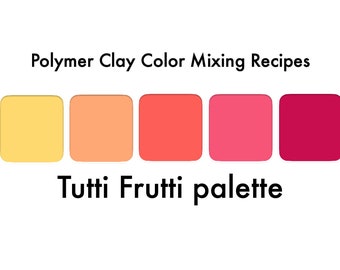 Polymer clay recipes for Sculpey Premo clay