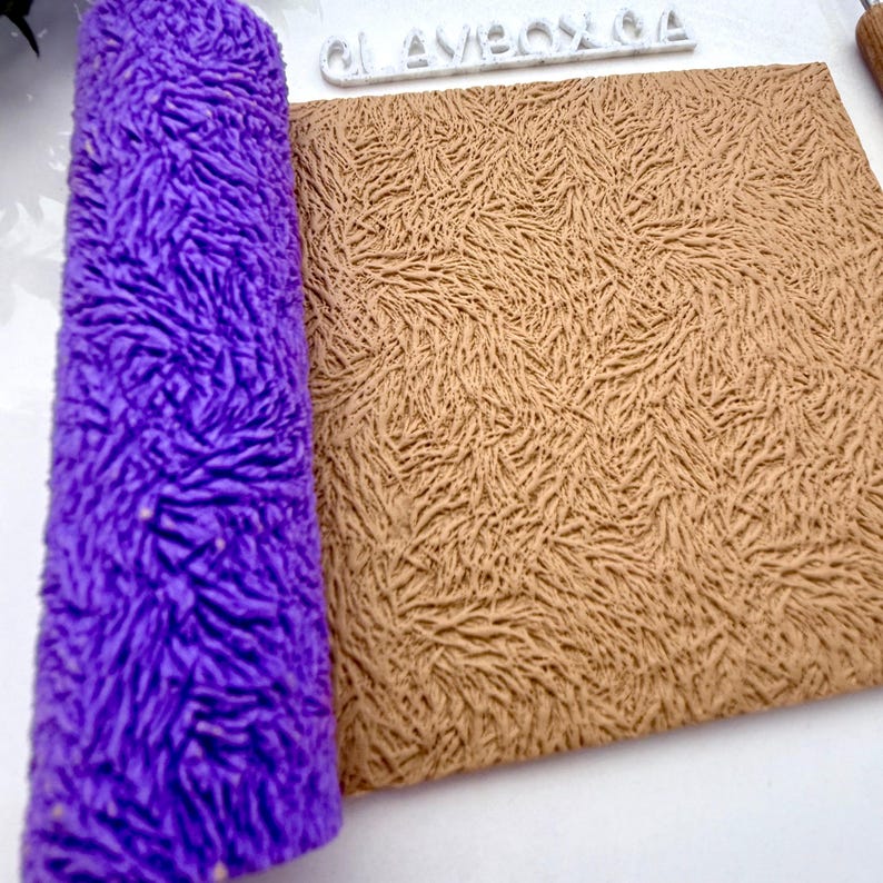 Fur Texture Roller – Animal Fur Clay Texture Roller – Polymer Clay ...