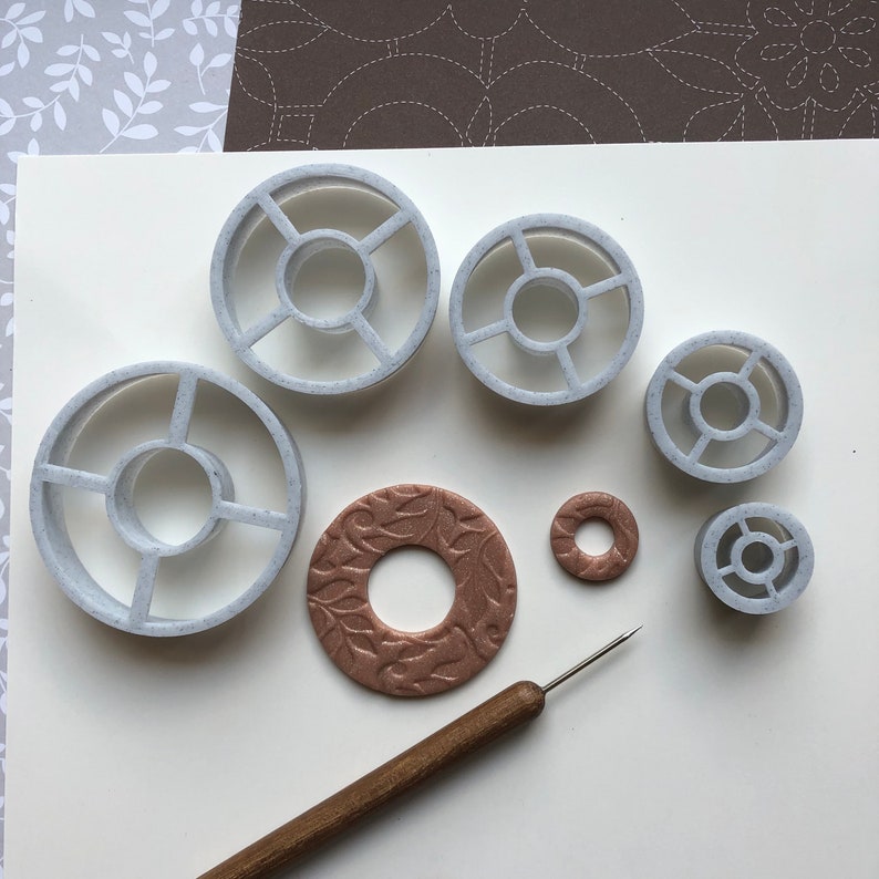 Circle Donut Cutter Made for Use With Polymer Clay Etsy