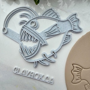 Grote zeeduivelstempel – 3D-geprint voor aardewerkklei