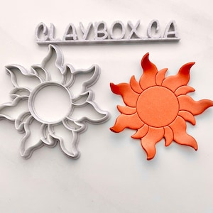 Sun Polymer Clay Cutter | 3D Printed Cutter for Coasters & Ring Dishes image 1