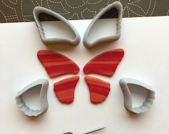 Butterfly Wing Polymer Clay Cutter Set – Set of 4