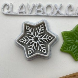 Snowflake Polymer Clay Cutter  | Winter Holiday Clay Tool