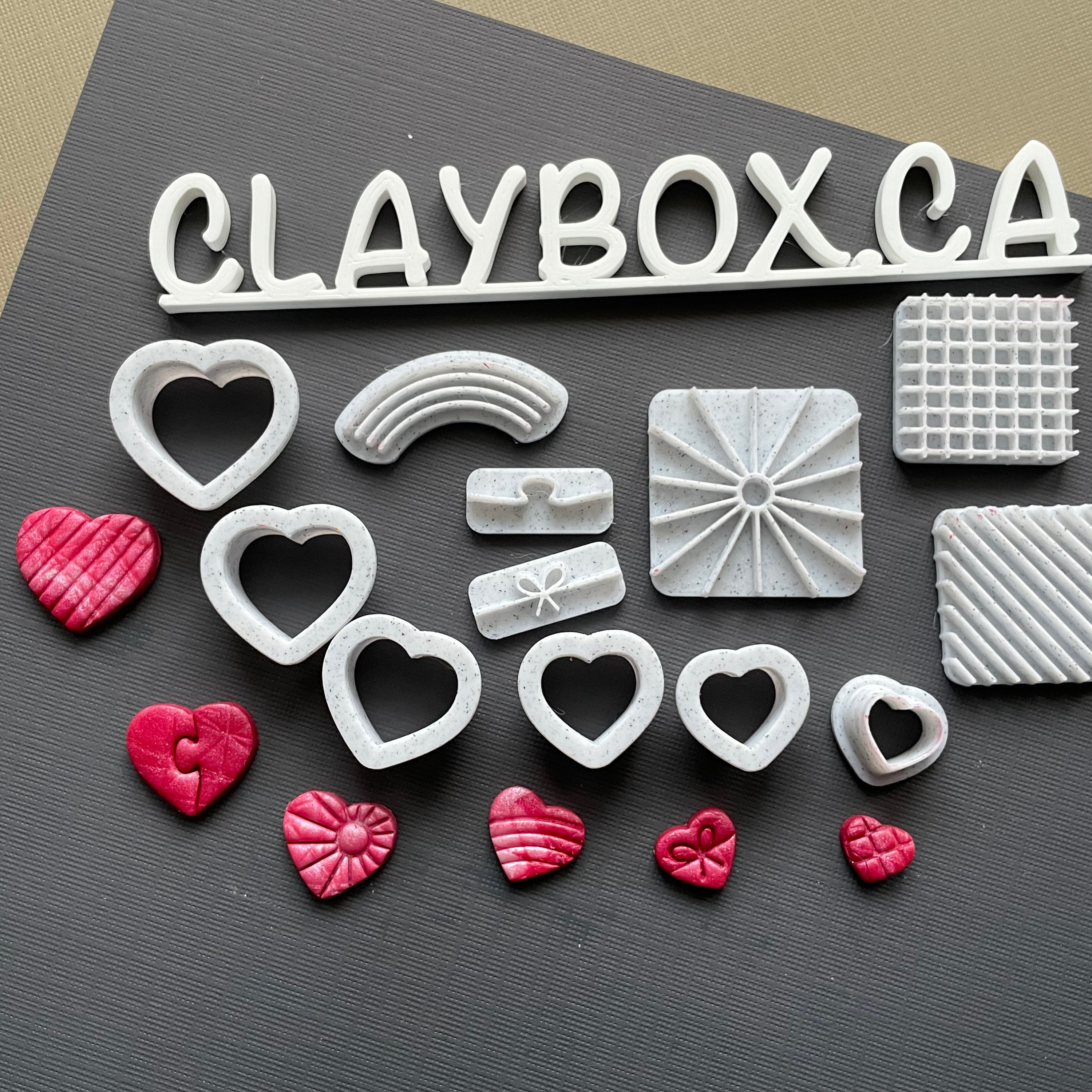 Ferris Wheel with Heart Imprint Polymer Clay Cutter