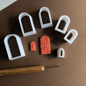 Slim Arch Cutter Set - Polymer Clay Cutter - 3D Printed Arch Cutter - Clay Jewelry Making Tool - Small & Large Arch Cutters