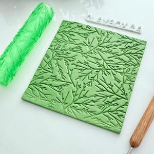 Twiggy Texture Roller for Polymer Clay – 3D Printed Nature Imprint Tool, 4" Tall