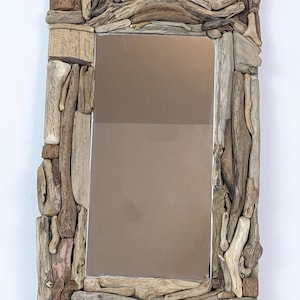 rectangular driftwood mirror