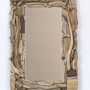 rectangular driftwood mirror