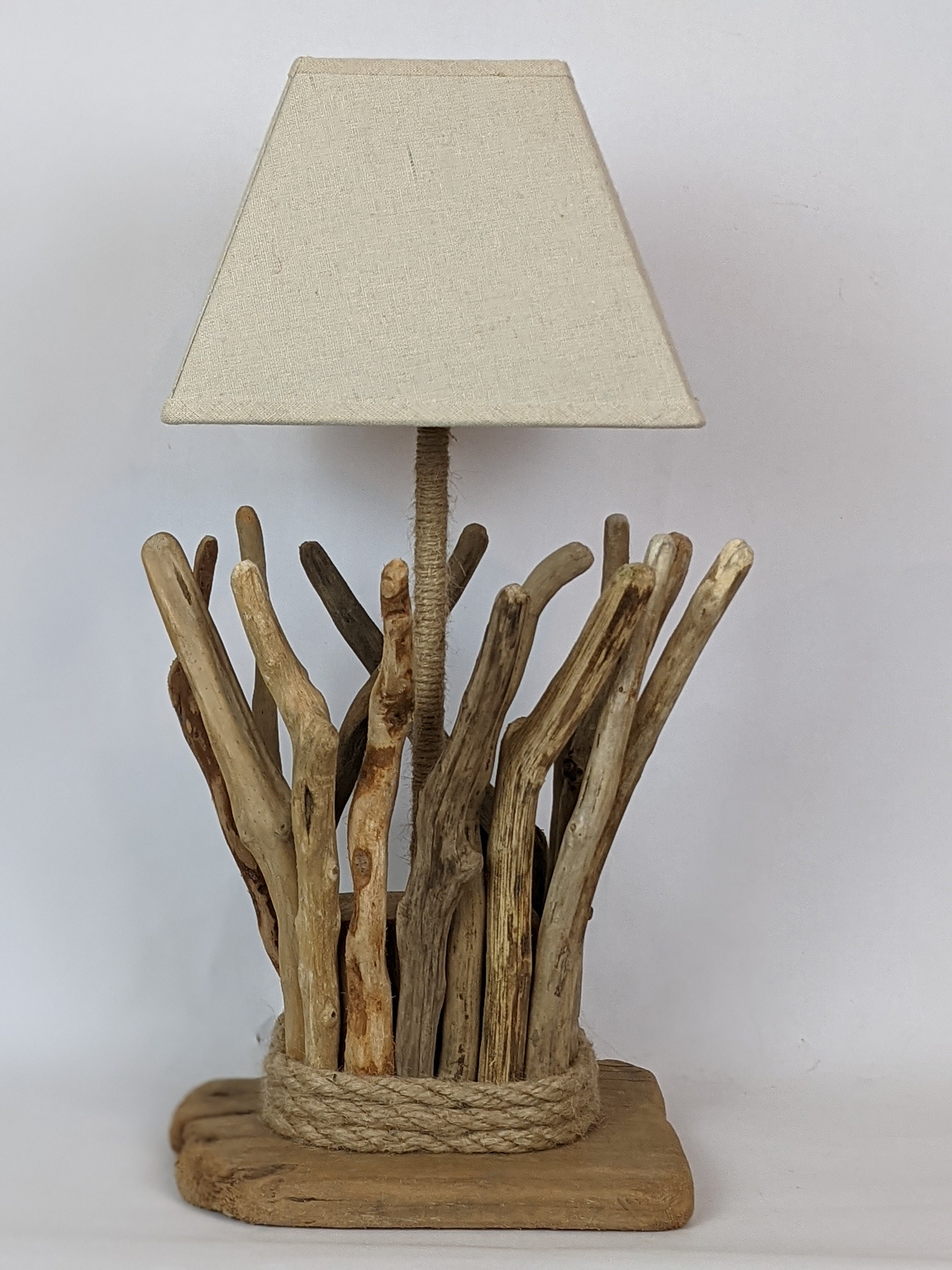 Lampe en bois flotté Ideal lux Driftwood Beige Bois – Lampes