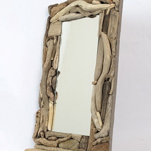 Grand miroir rectangle en teck massif 180 x 70