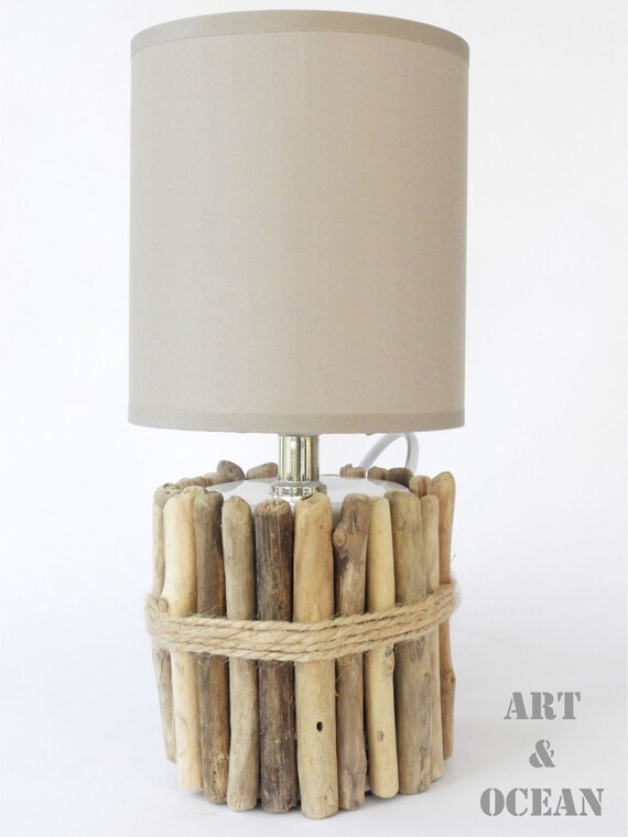 driftwood bedside lamps