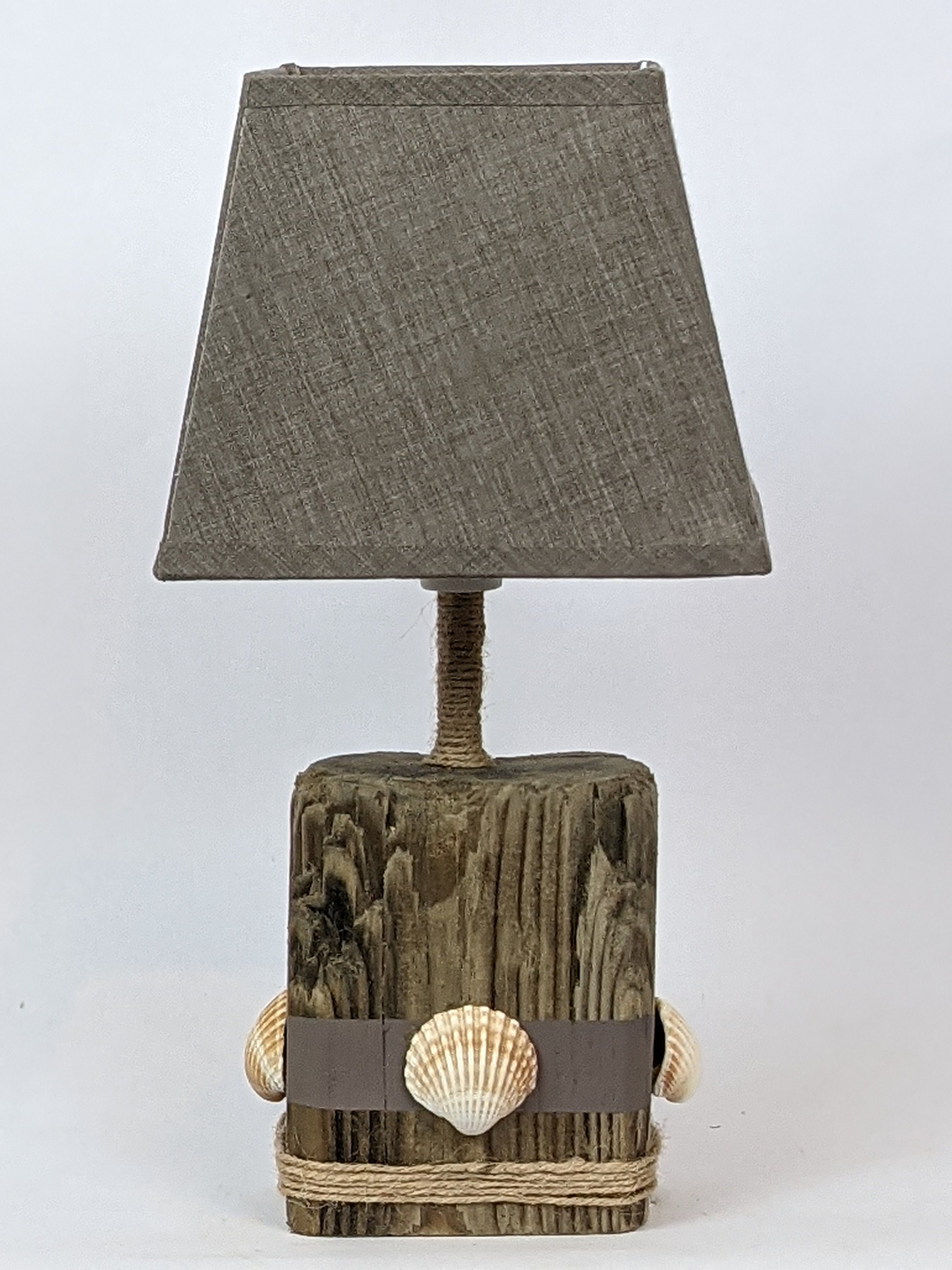 Lampe de Chevet en Bois Flotté