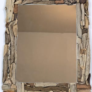 rectangular driftwood mirror