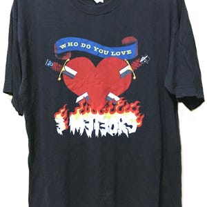 Vintage 90s 1992 THE METEORS Psychobilly Punk Rock Concert Tour T