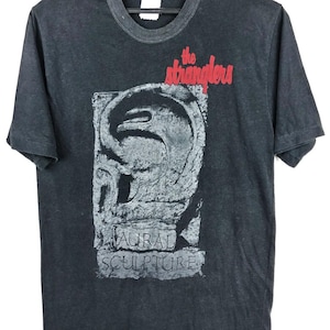 Vintage 80-tals 1985 The Stranglers Post Punk Rock Tour-konsert promo-t-shirt