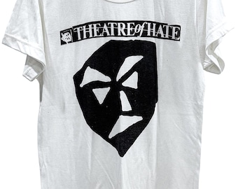 80年代ヴィンテージ THEATER OF HATE ポストパンクロック ゴシックツアー コンサート プロモーションTシャツ