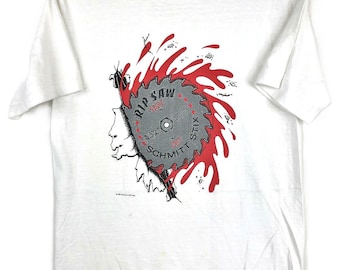 Vintage jaren 80 1988 SCHMITT STIX Rip Saw Skateboards-t-shirt Vision Street Wear