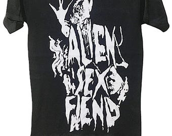Vintage 80s ALIEN SEX FIEND Punk Rock Gothic Tour Concert t shirt