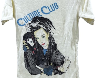 カルチャー・クラブのTシャツ、ヴィンテージのレアなボーイ・ジョージ