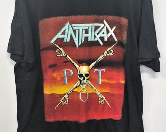 Vintage 1991 ANTHRAX Attack of the Killer B Tour Concert Promo S