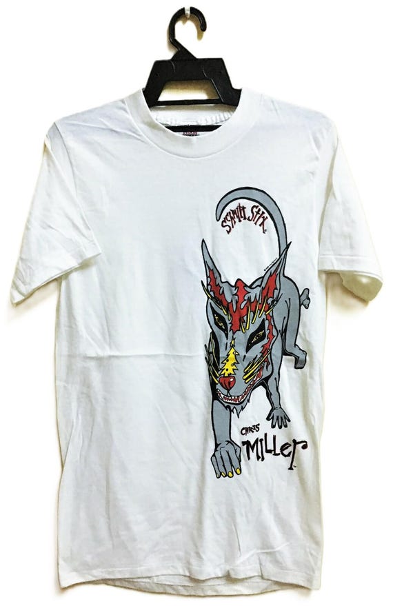 Vintage 80s 1988 SCHMITT STIX Chris Miller Skateboards T Shirt