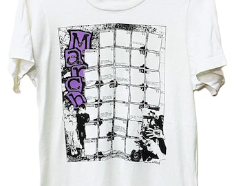 Vintage jaren 80 1988 Powell Peralta maart kalender skateboard t-shirt Stedman