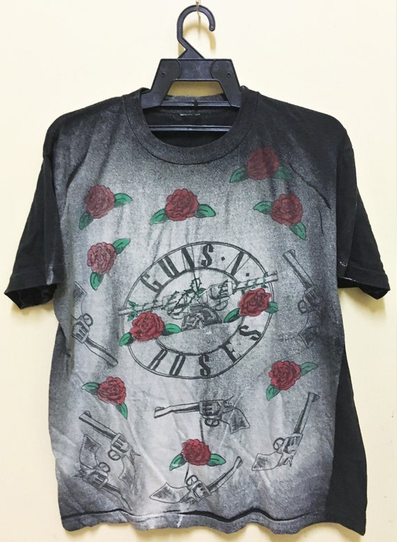 Vintage 80s GUNS N ROSES Acid Wash Mosquitohead Ro
