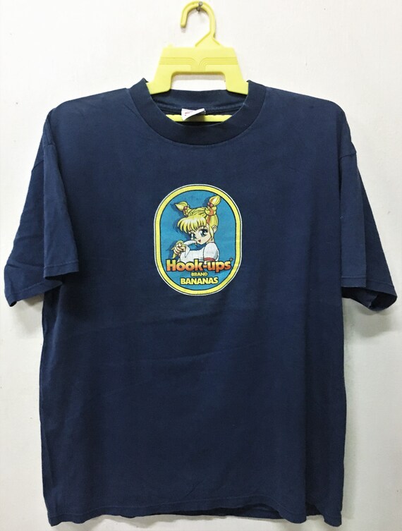 Vintage 90's HOOK-UPS Bananas Brand Skateboards T-