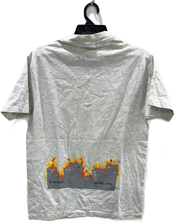 Vintage 1991 NEW DEAL SKATEBOARD Andy Howell T Shirt Thrasher