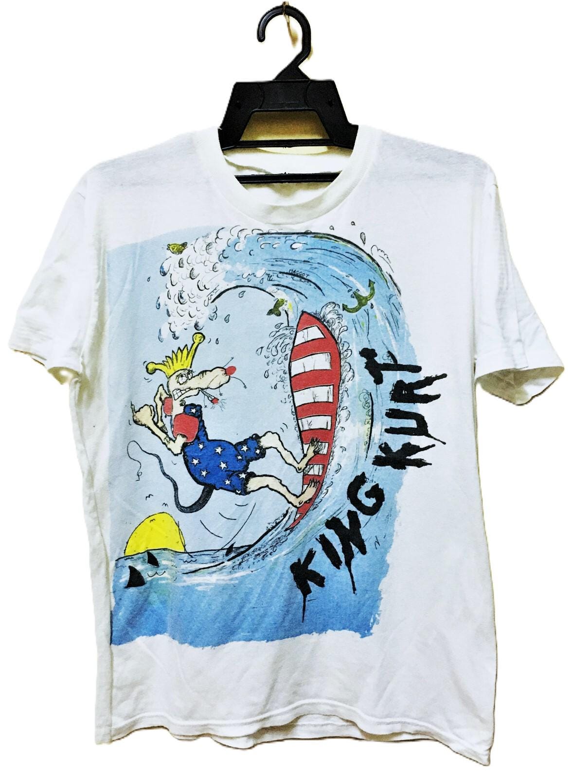 Vintage 80s KING KURT Psychobilly Punk Rock Concert Tour T Shirt 