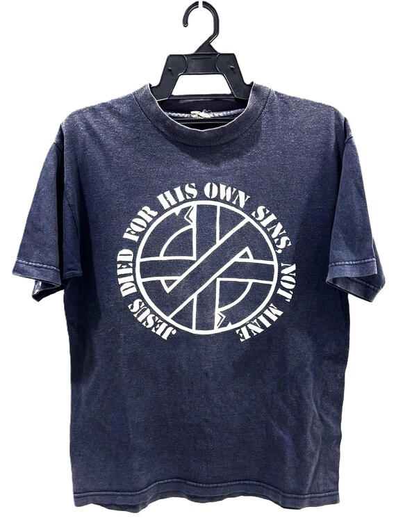 Vintage 90s MOSQUITOHEAD CRASS Anarcho Punk Rock Tour Concert Promo t shirt