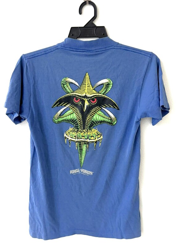Vintage 80s 1989 Powell Peralta TONY HAWK Claw Skateboards T Shirt