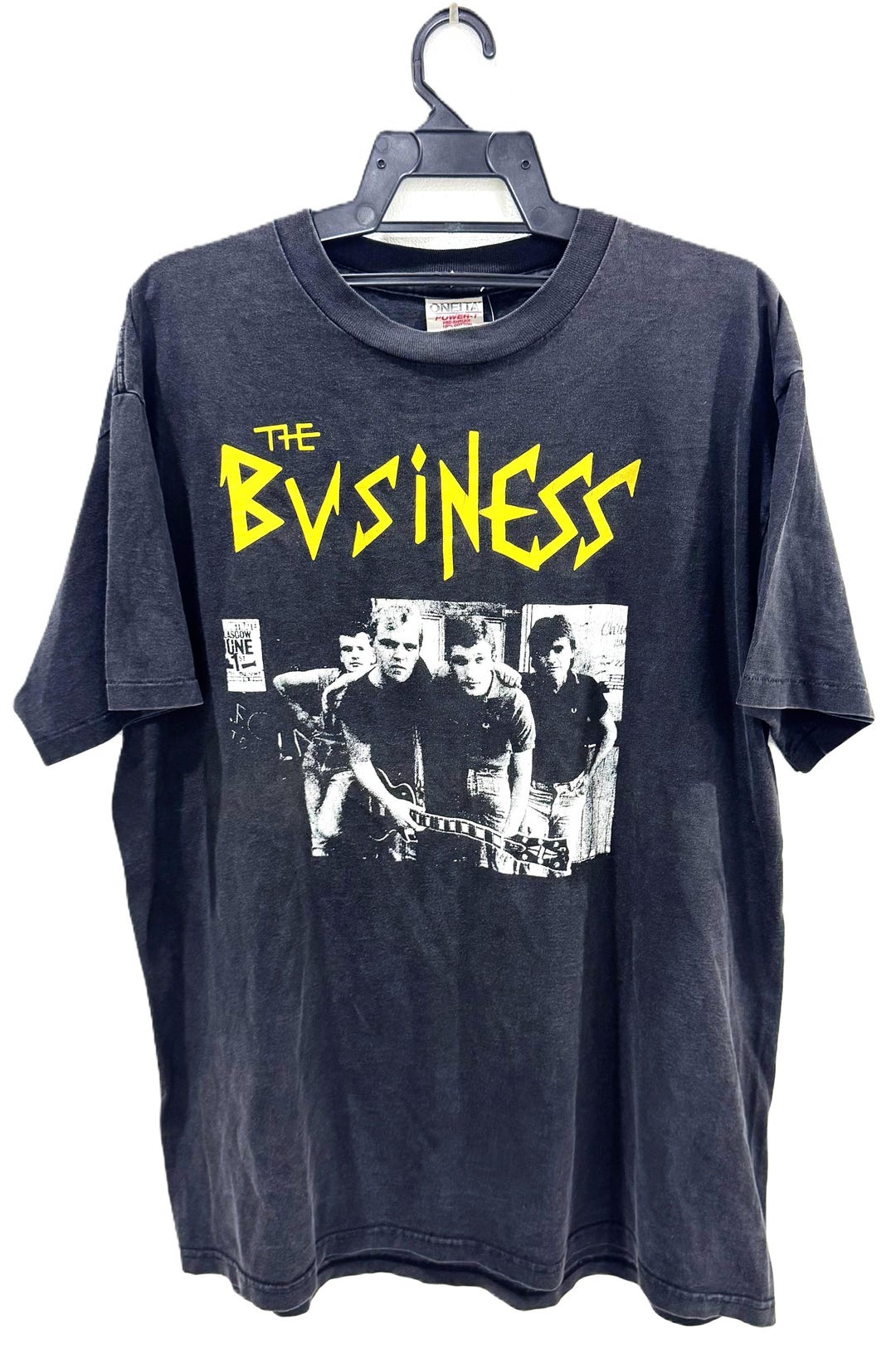 Vintage 90s THE BUSINESS Punk Rock Tour Concert Promo T Shirt Skinhead ...