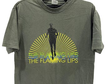 Vintage 90s 1999 THE FLAMING LIPS Indie Rock Tour Concert Promo T