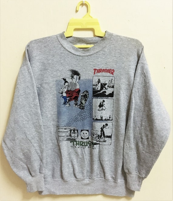 Vintage THRASHER PUSHEAD Skateboard 