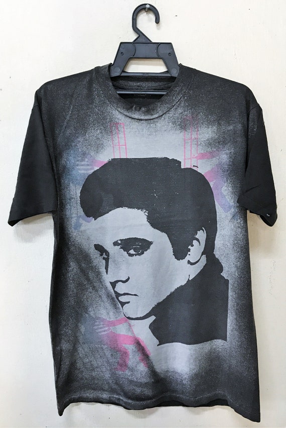 Vintage 80's Acid Wash Mosquitohead ELVIS PRESLEY