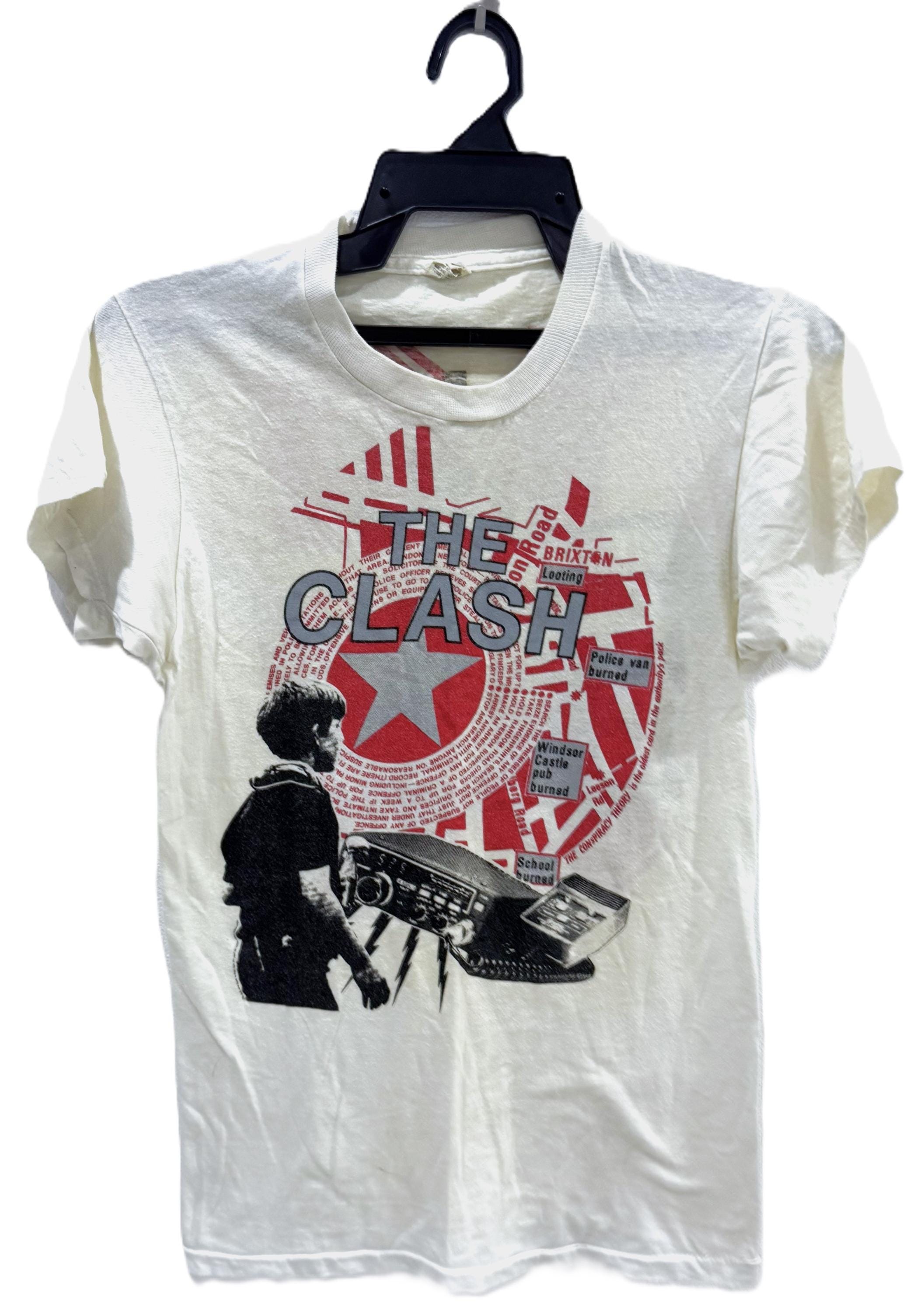 Vintage 80s 1984 THE CLASH Out of Control Punk Rock Tour Concert Promo ...