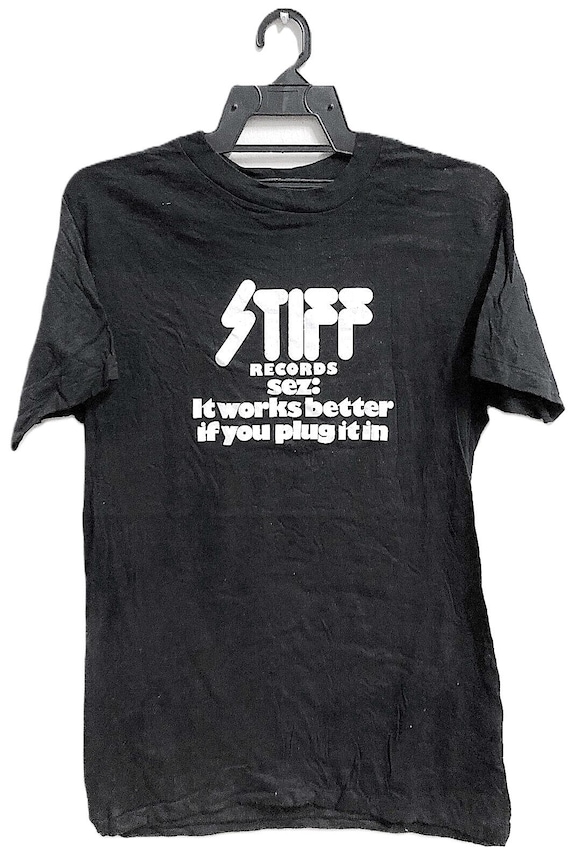 Vintage 70s STIFF RECORDS Punk Rock Tour Concert promo t shirt