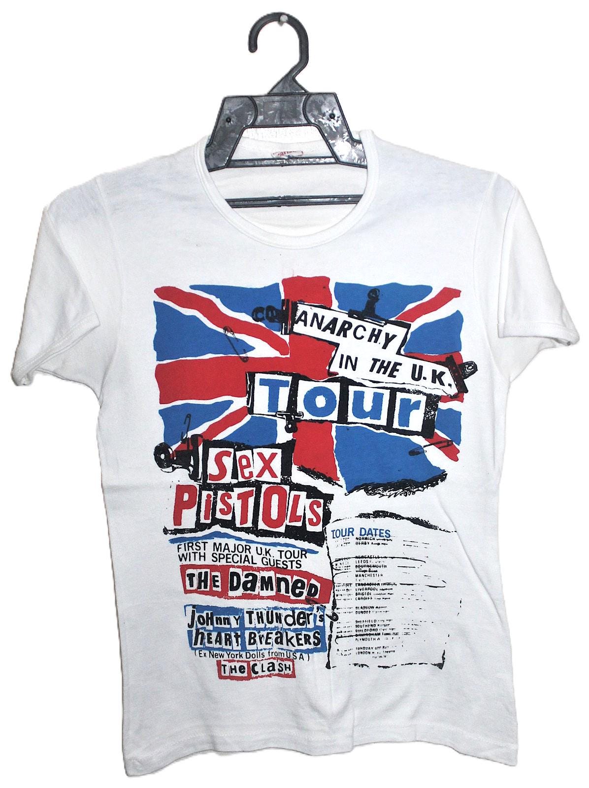 Vintage 70s SEX PISTOLS Anarchy in the U.K Tour Punk Rock T Shirt