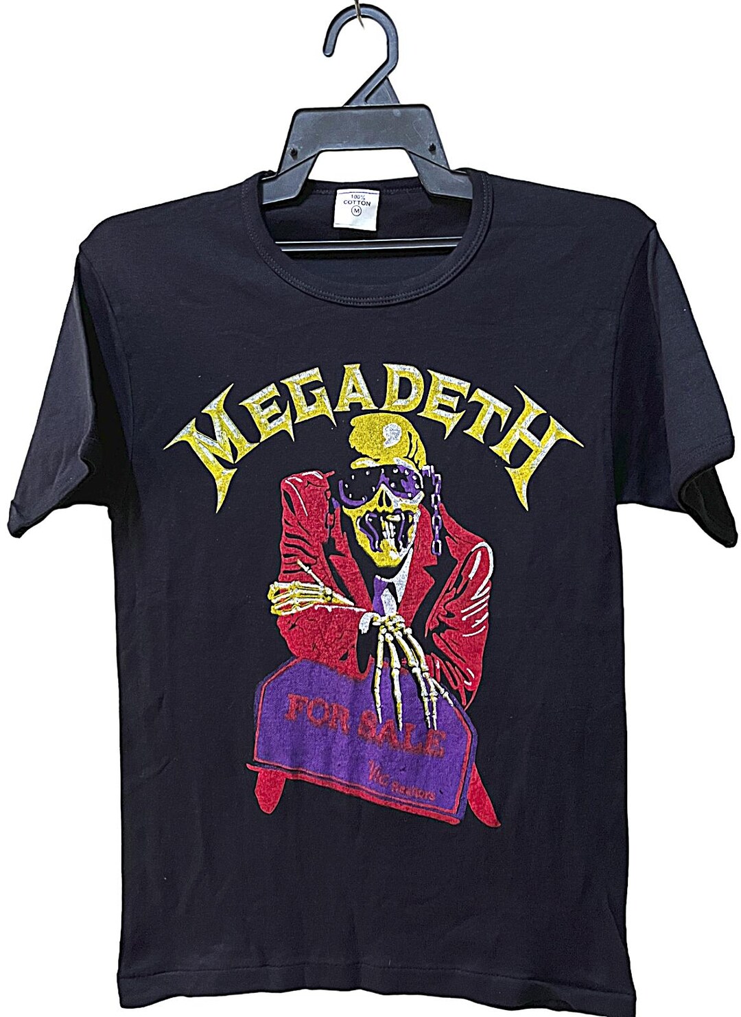 トップス 80s vintage MEGADETH 1987 Tour T-shirt Vintage 80s 1987 MEGADETH Rock Thrash Metal Tour Concert T Shirt
