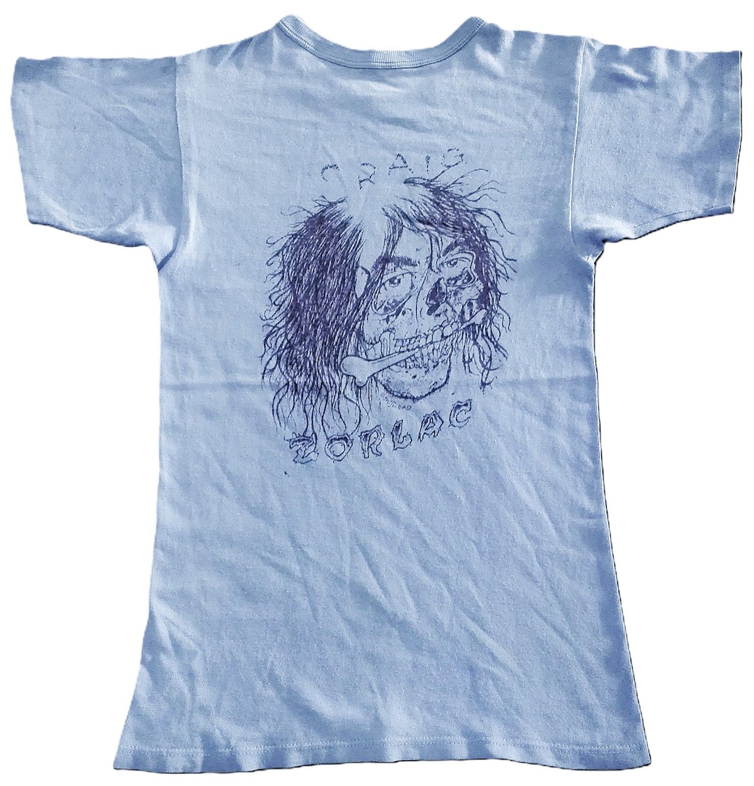 Vintage 80s ZORLAC Pushead CRAIG JOHNSON Skateboard T Shirt - Etsy
