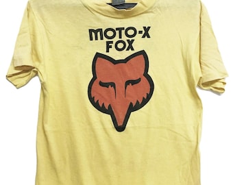 ビンテージ フォックス レーシング FOX racing モトクロスシャツ Vintage 70s FOX RACING MOTO-X Factory Inc T Shirt - Etsy