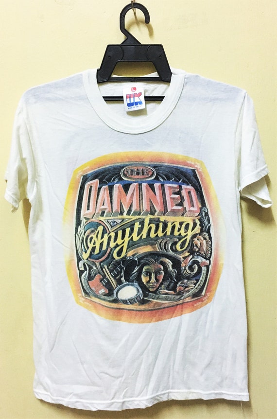 Vintage 80 1986 THE DAMNED Punk Rock Punk Gothic T