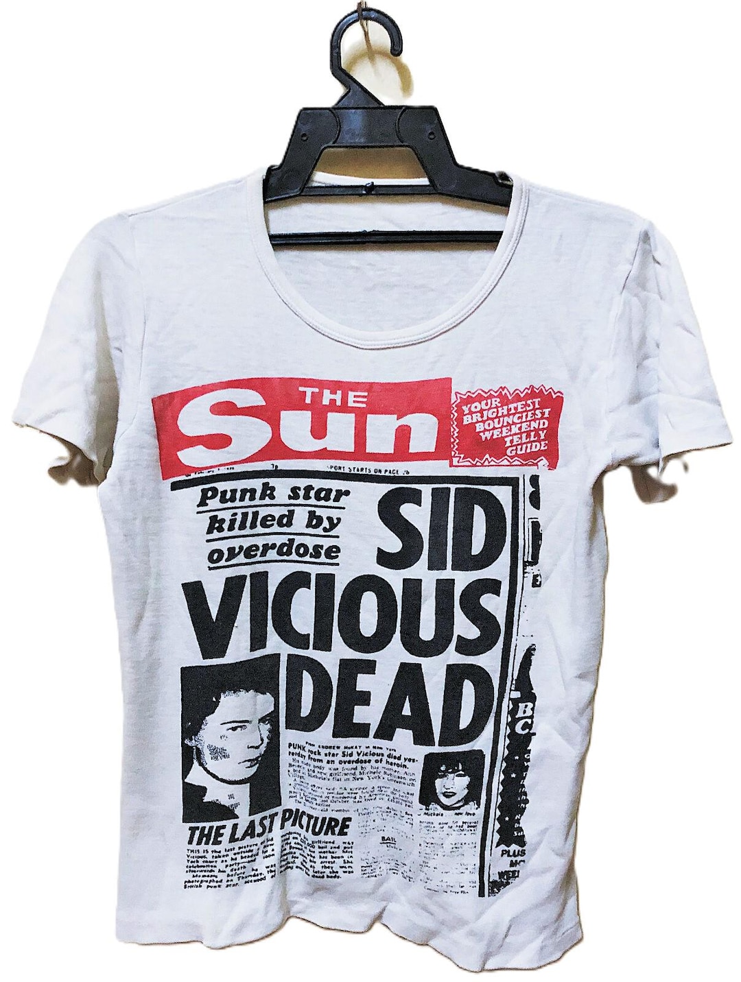 Lad Musician Sex Pistols SID T-Shirt【42】 Sid Vicious Sex Pistols Sid & Nancy Till Death Do Us Part 80's
