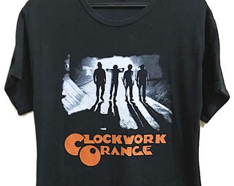 vintage Y2K A CLOCKWORK ORANGE Stanley Kubrick Movie Punk t shirt