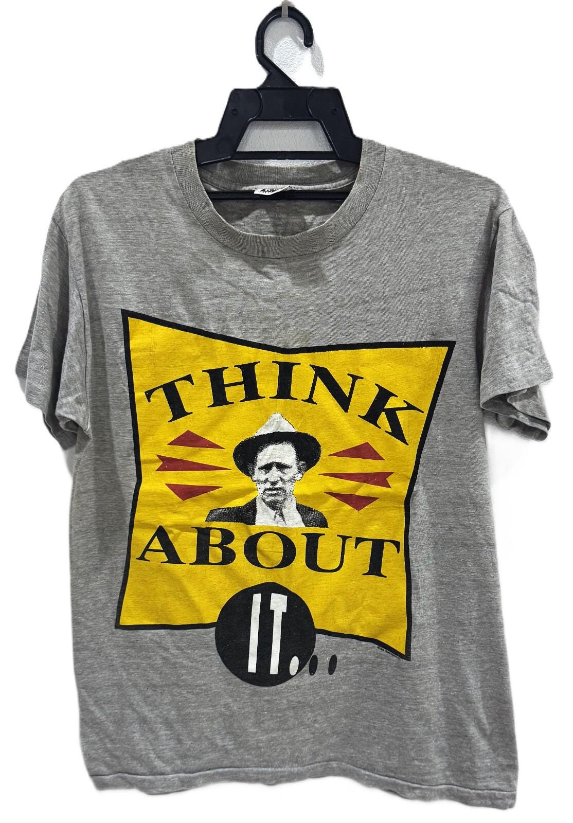 Vintage 80s 1988 VISION STREET WEAR Think About It Skateboards T